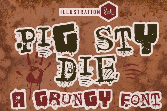 Pig Sty Die: A Whimsical Display Font for Handmade Brands